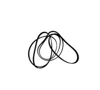 Accesorios de impresora compatibles con Piezas de impresora 3D GT2 6 mm Bucle cerrado de goma compatible con correa de distribución 606 610 616 630 640 650 660 670 690 696 700 710 738 740 750 mm 2GT 1