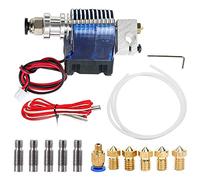 Accesorios de impresora Y-Longhair All Metal J Style Head Hotend Kit completo con 5 piezas de cabezal de impresión de extrusora + 5 piezas de boquilla de acero inoxidable para impresoras 3D V6 Makerbo