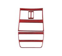 Accesorios De Interior Coche Fibra Carbono, Decoración Ventilación Escape Trasera, Pegatinas Cubierta Marco Para Serie 5 F10 F18 2011-2017 pegatinas(rojo)