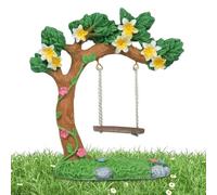 Accesorios de jardín de : Escultura de de árbol de Flores en Miniatura, estatuilla de Resina Resistente a los Rayos UV, decoración de casa de muñecas Pintada a Mano, Arte de jardín y cés