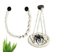 Accesorios de Jaula de araña Saltando - de Cuerda arácnida de 10 cm, decoración de hábitat Colgante, Equipo de vivero de cría, Estructura arbórea de Juego para Mascotas para Casas de terrario