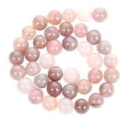 Accesorios de joyería de cuentas redondas DIY, cuentas sueltas de moda 1/6/8/10 mm, cuentas de piedras preciosas 10~91 piezas de piedra rosa natural(8mm x 46)