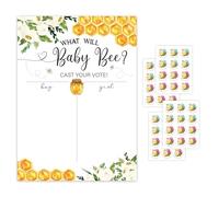 Accesorios de juego de género solemne con estilo cartel electoral para niños o niñas con pegatinas baby showers accesorios de elección Juego de predicción de género
