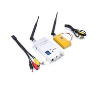 Accesorios de juguete Pantalla Digital FPV 1,2 GHZ 1,2G 1500mW 8CH transmisor inalámbrico de Audio y vídeo y Kit receptor de 12 canales for Dron RC(Tansmitter Receiver)
