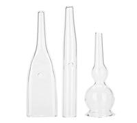 Accesorios de la máquina de vacío de espinilla, tubos de vidrio 3PCS / set para la eliminación de espinillas Limpiador facial Limpiador de cara Kit de herramientas de eliminación de espinillas