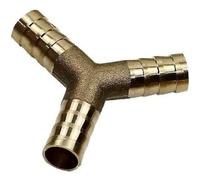 Accesorios de latón con espiga para mangueras, Kit de reparación accesorios empalme manguera latón for agua, combustible, aire, 6-19mm, 5 uds(Y-type Interface 10mm,10pcs)