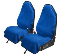 Accesorios de lderes 2 piezas Toalla impermeable para el asiento delantero cubre azul