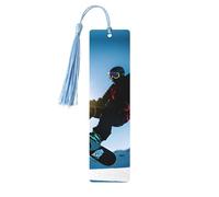 Accesorios de lectura para snowboard con impresión de imágenes, marcadores de madera, marcadores únicos para libros de tapa dura, diarios