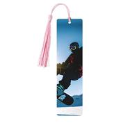 Accesorios de lectura para snowboard con impresión de imágenes, marcadores de madera, marcadores únicos para libros de tapa dura, diarios