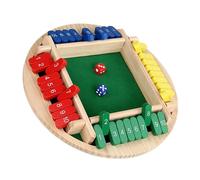 Accesorios de madera ligeros de cuatro colores, fácil de montar, herramienta de juego de rol para la escuela y reuniones familiares, disco de madera