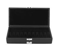 Accesorios de madera para instrumentos musicales de 2 capas, estuche de lengüeta, ranura de franela suave gruesa negra, práctica para principiantes, profesionales, amantes de los