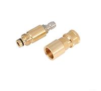 Accesorios de manguera de conexión rápida de cobre, adaptador de lavadora de alta presión para limpiadores Kärcher, acoplador de latón para un flujo de agua eficiente (E)