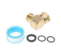 Accesorios de manguera de jardín en forma de L de 3/4 pulgadas, 90 grados, conector de codo giratorio para riego y lavado de coches, accesorios de tubería duraderos a prueba de fugas