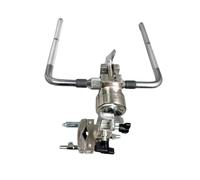 Accesorios de metal para batería, Abrazadera de montaje de extensión Abrazadera de soporte Varilla en L doble Piezas de tambor Abrazadera de brazo