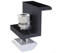 Accesorios de montaje de solución sostenible para 30 módulos de 35 mm de grosor (4 abrazaderas de extremo de 30 mm)
