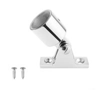 Accesorios de montaje superior Bimini 316 de acero inoxidable de grado marino bisagra de cubierta de tubo de tapa de extremo de ojo para tubos de 22 mm de 7/8 pulgadas compatibles con barcos y yates