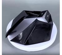 Accesorios De Motocicleta Alerón Neumático De ala Fija para ZX10R para Ninja 2016-2020 Alerón De ala Aerodinámico Piezas de decoración(Bright Black)