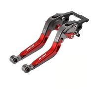 Accesorios de motocicleta compatibles con PCX125 PCX160 Función ABS palanca de freno de estacionamiento freno de mano manija ajustable plegable puede (Grey Red Grey)