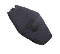 Accesorios de motocicleta cuero fibra carbono gamuza bordado con logotipo personalizado para funda asiento para Honda Cojín para el asiento de la moto(Black Purple)