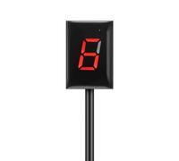 Accesorios De Motocicleta Indicador Pantalla Engranaje Para FZ6 Tablero Digital Impermeable Velocidad Montaje Enchufe 1-6 Niveles(MT0078-RED)