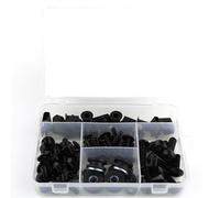 Accesorios De Motocicleta Kit De Pernos De Carenado Juego Completo De Tornillos De Cuerpo Para Y&amaha TDM900 TDM 900 2002-2014 Kit de tornillos(Negro)