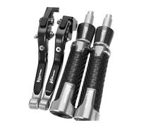 Accesorios De Motocicleta Palancas De Embrague De Freno Plegables Ajustables Extremos Para Suzuki DL650 V-Strom/XT 250 Vstrom 650 2011-2019 2020 2021 2022 2023(Plata)