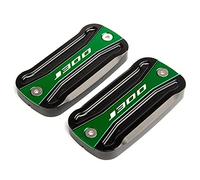 Accesorios De Motocicleta Se Adapta A Tapas De Depósito De Líquido De Frenos De Aluminio para Kawasaki J300 J 300 2014-2020 2015 2016 2017 2018 2019 Front Brake Reservoir Fluid Cap (Color : 4)