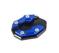 Accesorios De Motocicleta Soporte Lateral Para YAMAHA NMAX155 NMAX125 Extensión Placa Base Almohadilla Pie(Blue)