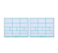 Accesorios de pantalla de filtro de aire acondicionado, 2 piezas compatibles con modelos montados en la pared Midea para soportar la gestión rutinaria del aire (37.7 x 29.4)