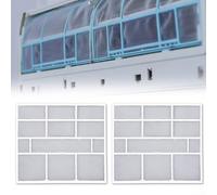 Accesorios de pantalla de polvo para aire acondicionado, 2 piezas para uso en unidades interiores, mejorando la limpieza y el rendimiento (28,2 x 26,5 cm)