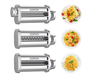 Accesorios de Pasta para Bosch MUM 2&5 Robot de Cocina, Accesorios para Rodillos de Pasta, Cortador de Espagueti y Cortador de Fettuccine, COFUN Accesorios Para Hacer Pasta