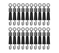 Accesorios de pesca, 20/30/50 piezas de pesca remolino de bolas de rodamiento de bolas Conector Rolling Hook-Portable y útil profesional