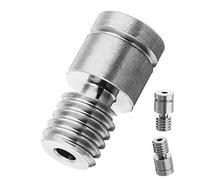 Accesorios de Piezas de Impresora 3D Boca de Boquilla de extrusora M6 Todo el Extremo Caliente de Metal Cuello de extrusora de actualización de Titanio para componentes de extrusoras CR-10 Ender 3