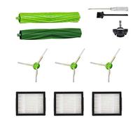 Accesorios de piezas de repuesto para aspiradora iRobot Roomba i7 j7 i6 i8 i3 i4 i1 e5 e6 I E Series, 1 cepillo giratorio, 1 rueda delantera, 3 filtros y 3 cepillos laterales