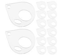 Accesorios de punto de cruz Organizadores de hilo acrílico, gotas de hilo de bordar transparentes for costura de punto de, caja de almacenamiento, tabla de bobinado de hilo artesanal, 100 Uds.