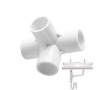 Accesorios de PVC en T, Conector de accesorios de tubería de PVC,Conector acodado de tubo de 3 vías para muebles - Adaptador de las instalaciones de tuberías del conector del codo tubo de los