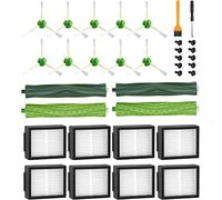Accesorios de Recambios Compatibles con iRobot Roomba E I J Series,E5 E6 i7 i7+ i3 i3+ i4 i4+ i6 i6+ j7, Kit de Repuestos para Roomba Aspiradora,4 Cepillos de Goma,8 Filtro,10 Cepillo Lateral
