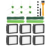 Accesorios de Recambios para iRobot Roomba E5 E6 i7 i7+ i3 i3+ i4 i4+ j7 j7+, Kit Recambios Repuestos Compatibles con iRobot Roomba E I J Series, 4 Cepillos Principales, 4 Filtro, 6 Cepillos Laterale.