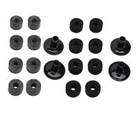 Accesorios de reemplazo de platillos, Copa de sombrero de fieltro de platillos, Reemplazo de mangas de platillos de fieltro para juego de batería(negro)