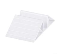 Accesorios de refuerzo triangulares resistentes para mascotas que proporcionan una mayor estabilidad para paneles de valla de perro independientes en color blanco, patas de soporte de plástico fáciles