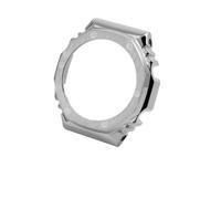 Accesorios de reloj aptos for Casio G-SHOCK GA-2100 correa de acero inoxidable caja de metal bisel GA2100 GA2110 GA-B2100 correa de reloj reacondicionada for hombres(Silver case)