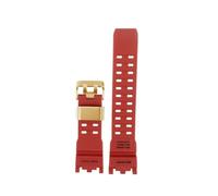 Accesorios de reloj aptos for Casio G-Shock serie GWG-2000 Mudmaster correa de goma de repuesto pulsera deportiva de resina resistente al agua for hombre(Red gold)