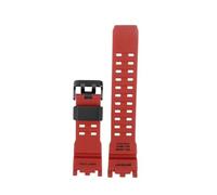 Accesorios de reloj aptos for Casio G-Shock serie GWG-2000 Mudmaster correa de goma de repuesto pulsera deportiva de resina resistente al agua for hombre(Red black)