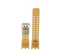 Accesorios de reloj aptos for Casio G-Shock serie GWG-2000 Mudmaster correa de goma de repuesto pulsera deportiva de resina resistente al agua for hombre(Beige silver)