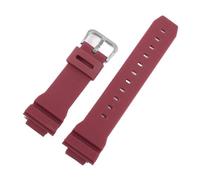 Accesorios de reloj compatibles con Casio G-Shock DW5600 DW6900 G5600 G5700 GW-M5610 GW-5000 GM5610 GWX5600 Correa silicona 16 mm(Red silver)