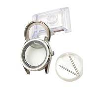Accesorios de reloj ensamblados de acero para caja de reloj abulón adecuada para Seiko NH35/36/4R Movimiento Caja de hombre, Blackinnershadow-40 mm, talla única