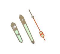 Accesorios de reloj modificados de color caramelo con puntero luminoso para movimiento NH35/NH36/4R, Naranja caro, One Size
