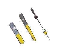 Accesorios de reloj modificados de color caramelo con puntero luminoso para movimiento NH35/NH36/4R, Amarillo caro, One Size