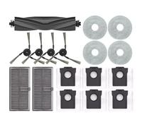 Accesorios de repuesto compatibles con Dreame X40 Ultra / L40 Ultra / X40 Master con 1 cepillo principal, 6 bolsas de polvo, 4 almohadillas de fregona, 2 filtros HEPA, 4 cepillos laterales (paquete de