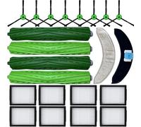 Accesorios de repuesto específicos para aspiradoras iRobot Roomba Combo 10 Max J9 J7+/Plus: almohadilla de microfibra para fregar X2 cepillos laterales X8 filtro X8 cepillo de rodillo X8